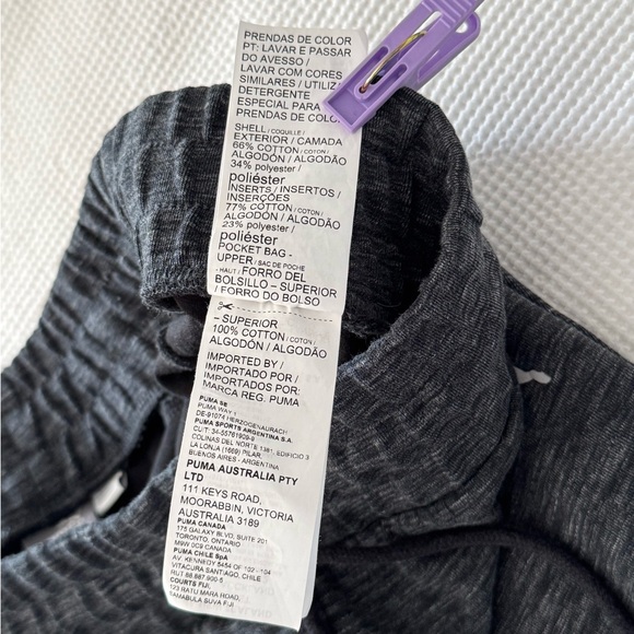 Puma Women's EVOSTRIPE joggers Pants Knitted Black-Heather‎ size large - Picture 11 of 16